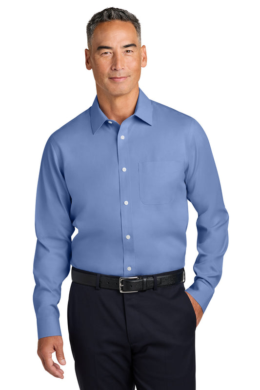 Brooks Brothers Wrinkle-Free Stretch Pinpoint Spread Collar Shirt BB18012