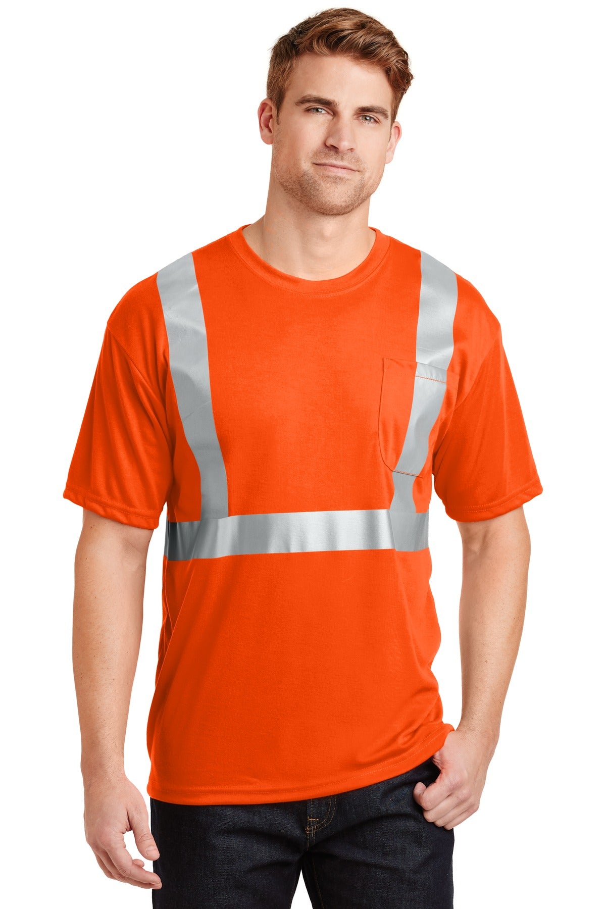 CornerStone ANSI 107 Class 2 Safety T-Shirt.  CS401