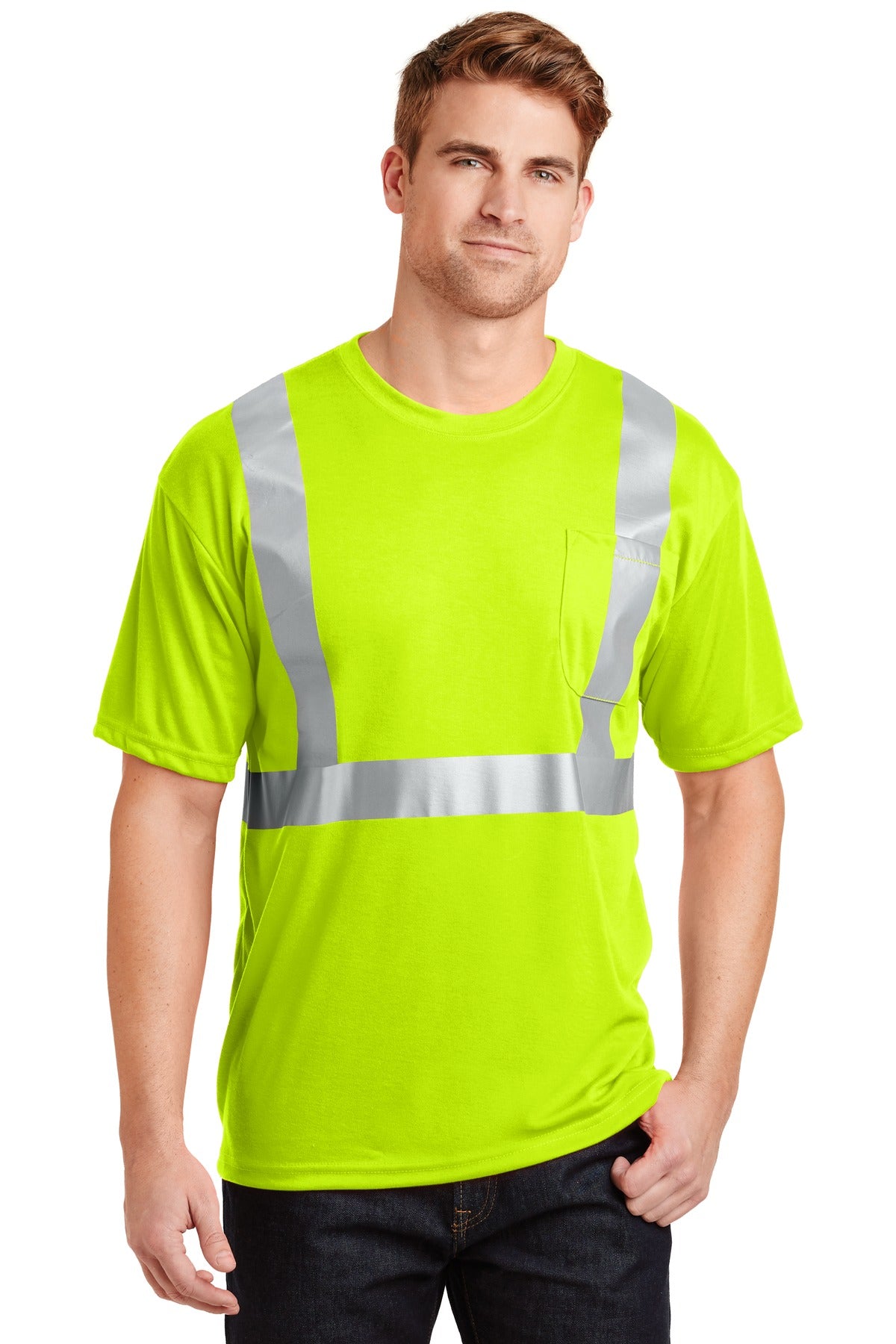 CornerStone ANSI 107 Class 2 Safety T-Shirt.  CS401