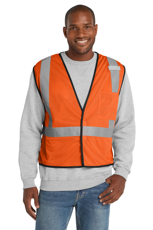 CornerStone  ANSI 107 Class 2 Economy Mesh One-Pocket Vest. CSV100
