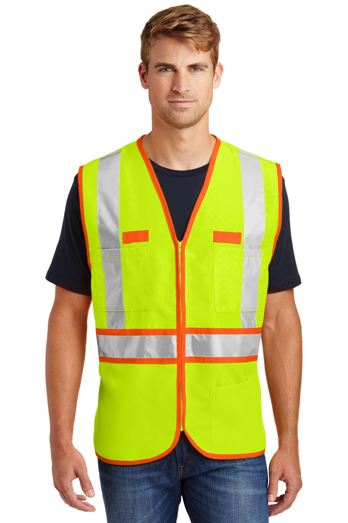 CornerStone ANSI 107 Class 2 Dual-Color Safety Vest. CSV407