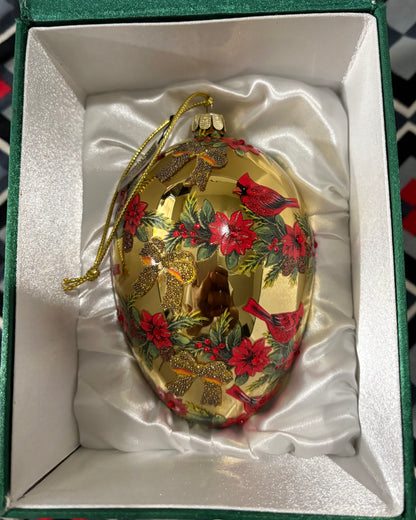 Christmas Egg Ornament Decoration, 5-Inch Holiday Tree Ornament