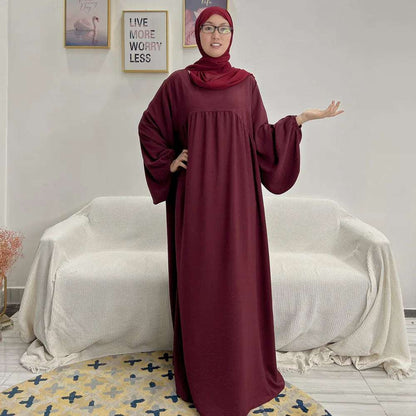 Loriya Wholesale Closed Abaya Women Clothing Islamic  Dubai Pakistan Plus Size Black Abaya Women Muslim Dress