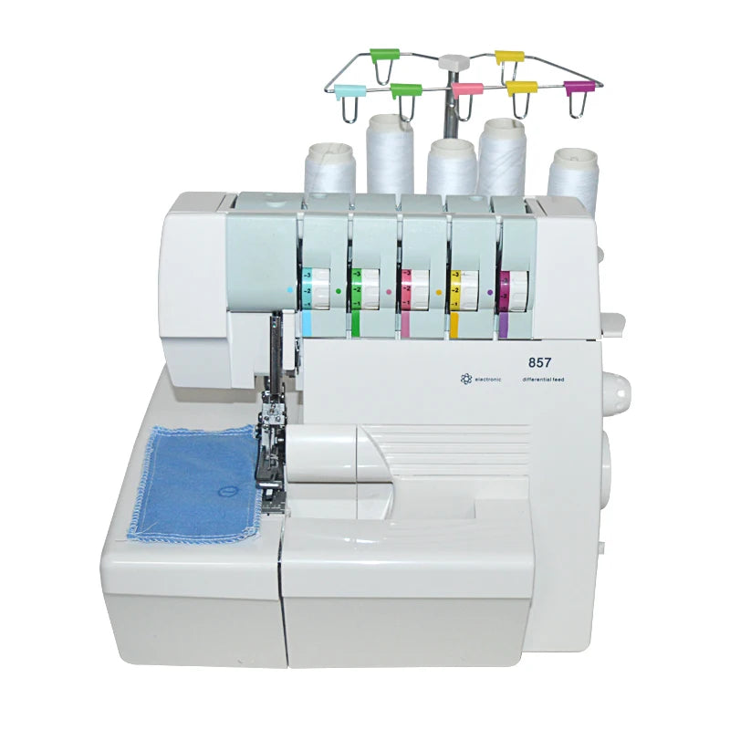 1Pc Sewing Machine 855 Line Hemming Zigzag Stretch Sewing Machine 857 Overlock Machine With English Manual