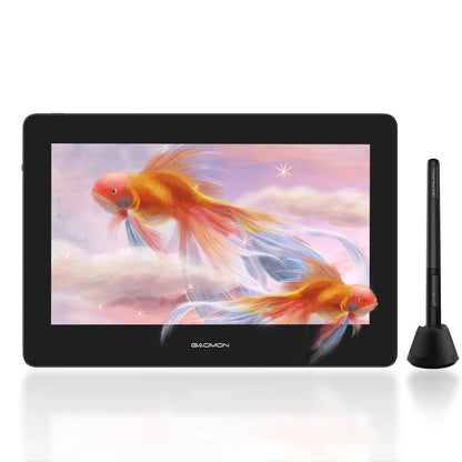 GAOMON PD1220 11.6 Graphics Tablet Pen Display 86% NTSC Full Laminated Drawing Monitor Compatible with Windows Mac Android