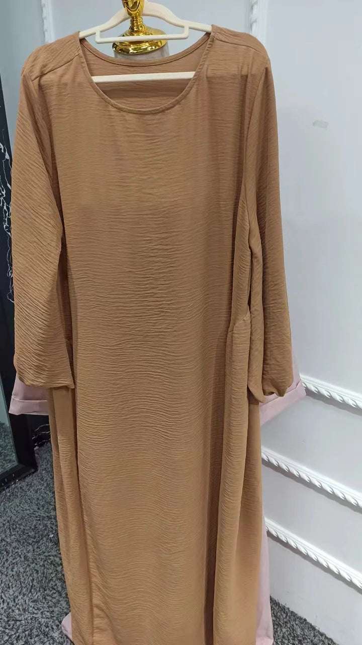 Loriya Wholesale Closed Abaya Women Clothing Islamic  Dubai Pakistan Plus Size Black Abaya Women Muslim Dress