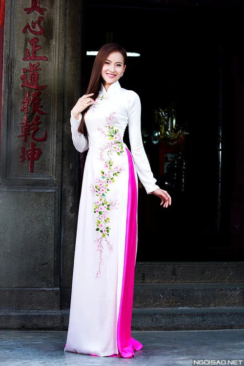 Customized aodai vietnam clothing cheongsam aodai vietnam dress vietnamese traditionally dress cheongsam modern WoMen's ao-dai