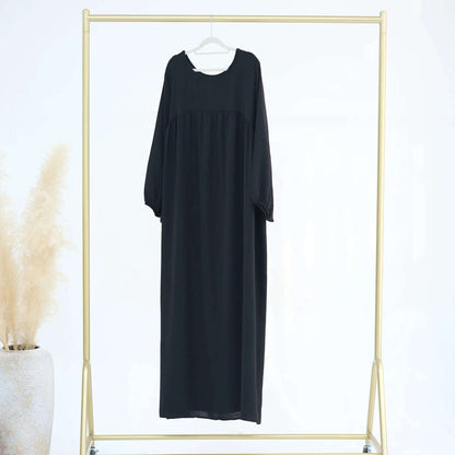Loriya Wholesale Closed Abaya Women Clothing Islamic  Dubai Pakistan Plus Size Black Abaya Women Muslim Dress