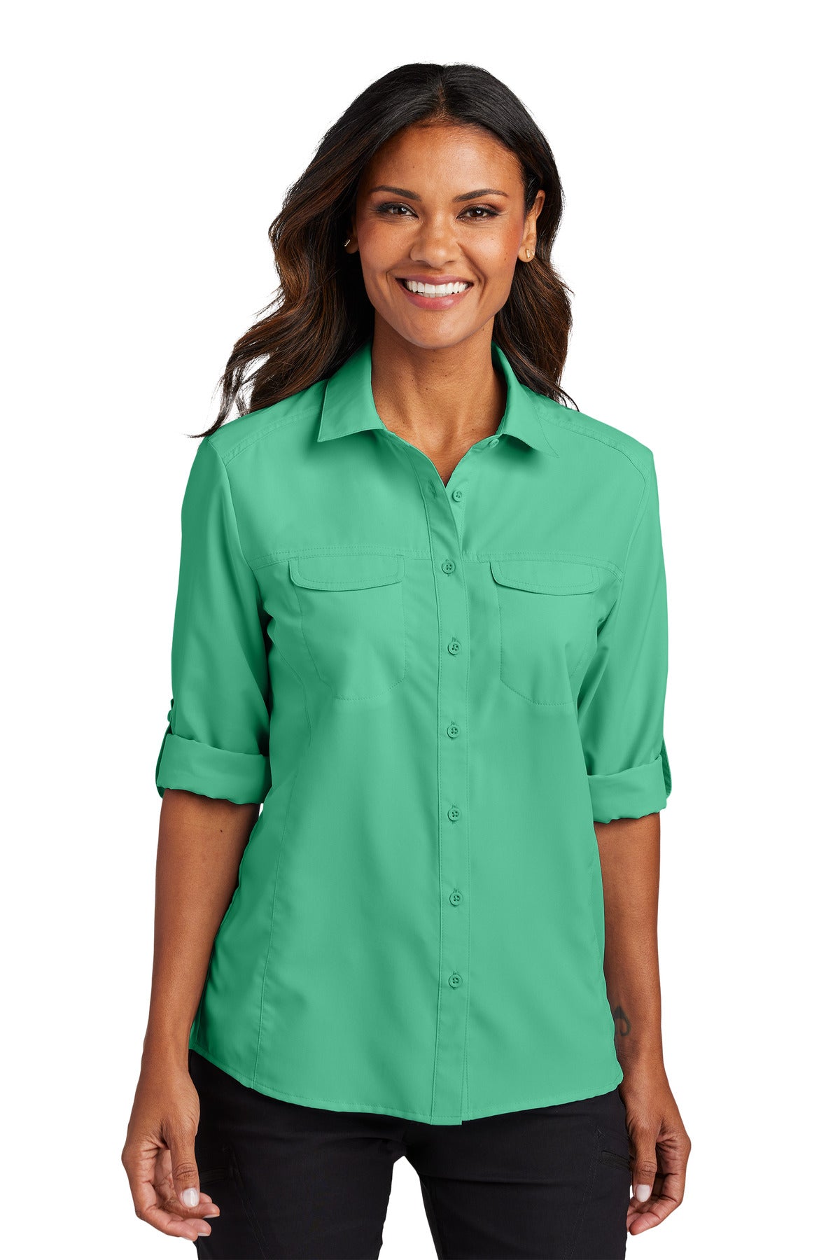 Port Authority® Women's Long Sleeve UV Daybreak Shirt LW960