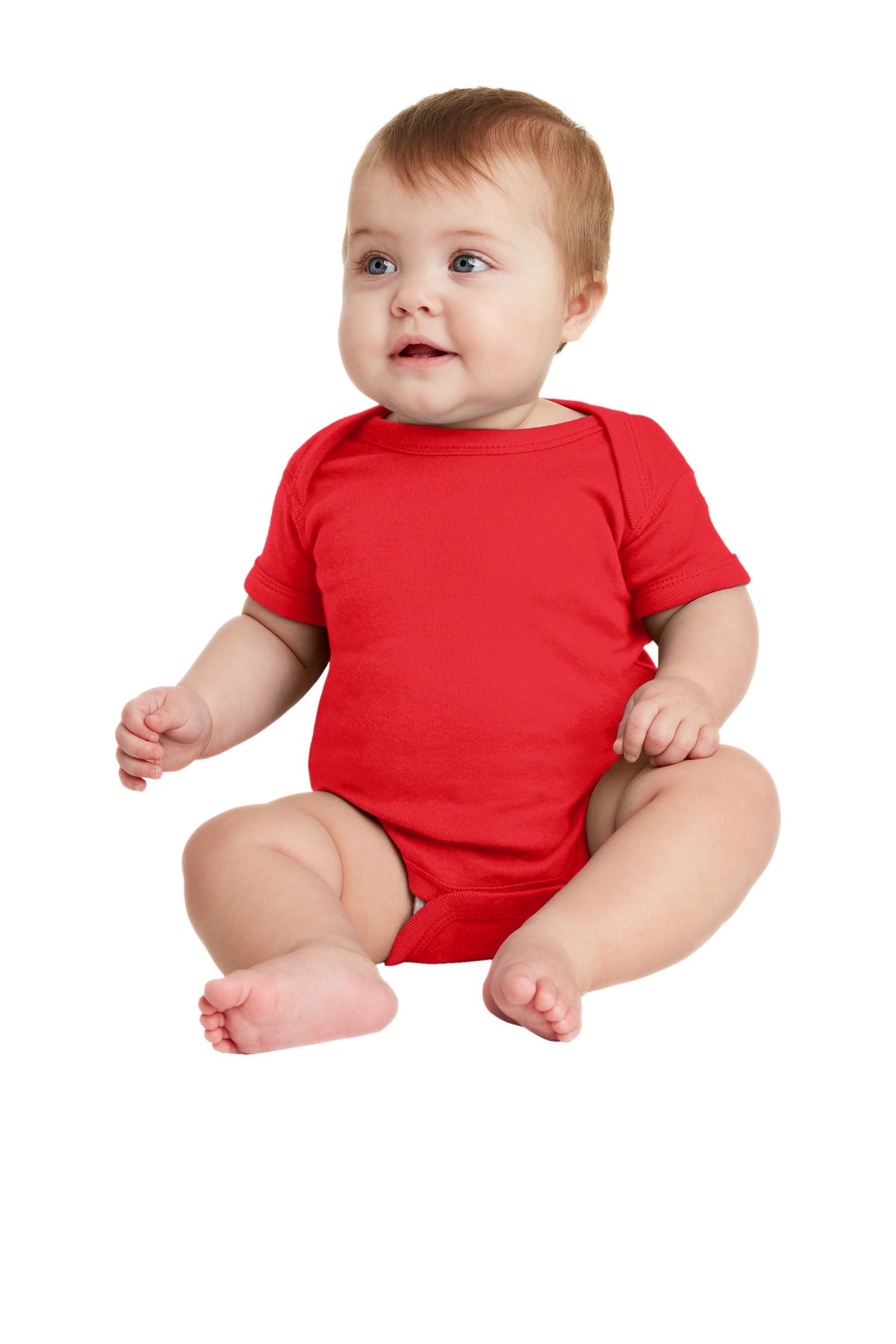 Rabbit Skins Infant Short Sleeve Baby Rib Bodysuit. RS4400