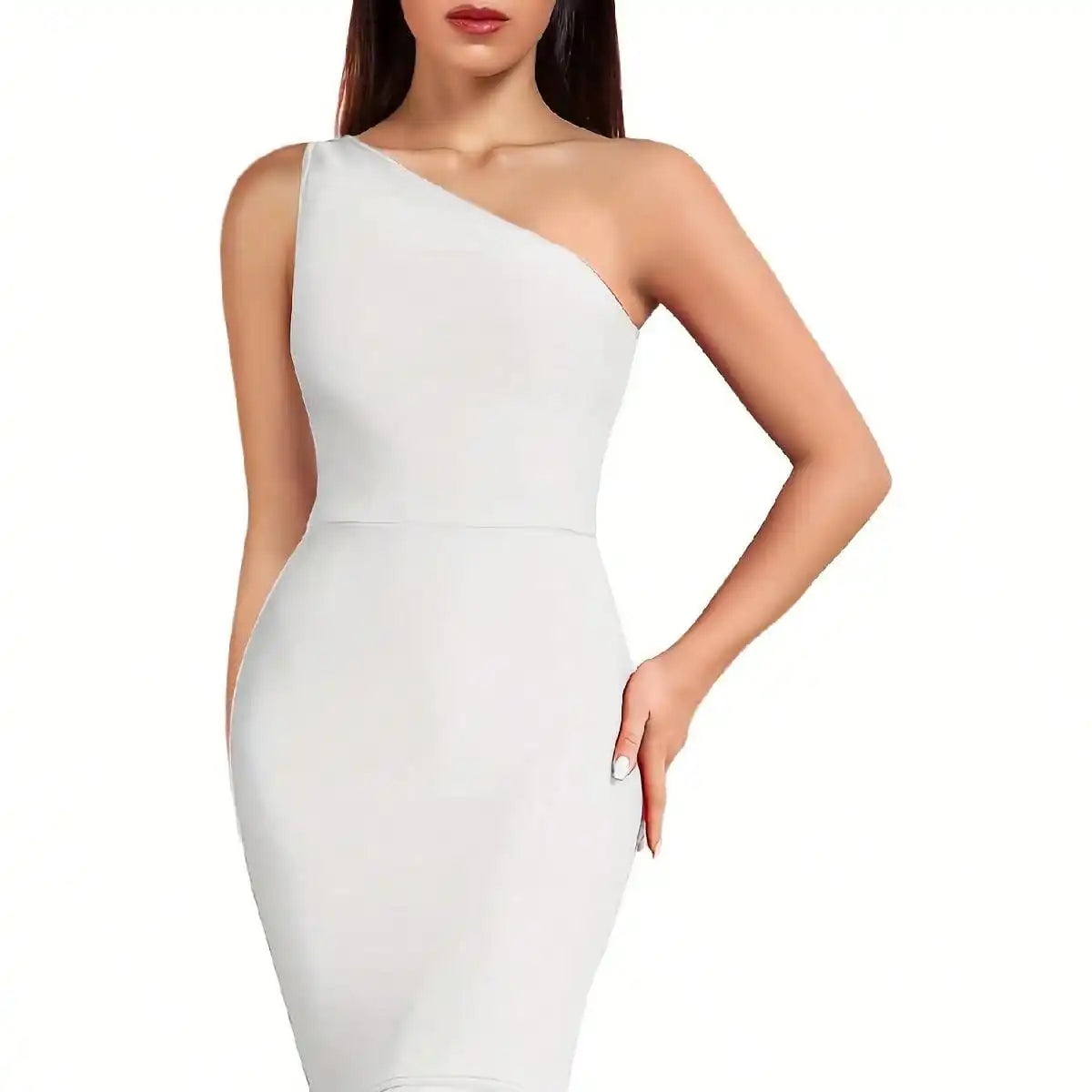 Bandage Dress Black Bodycon Dress Evening Party Elegant Gorgeous One Shoulder Birthday Club Outfit 2022 Summer New Arrival