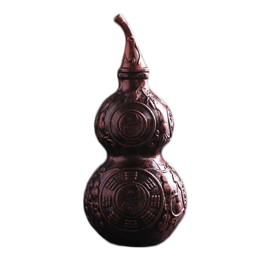 500Ml Red Bronze Gourd Ceramic Wine Bottle Chinese Style Wine Jar Wine Jug Antique Empty Wine Vase Flask Flagon
