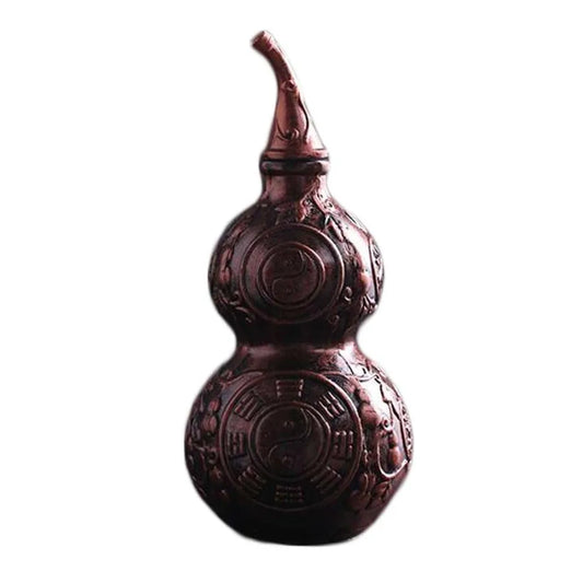 500Ml Red Bronze Gourd Ceramic Wine Bottle Chinese Style Wine Jar Wine Jug Antique Empty Wine Vase Flask Flagon