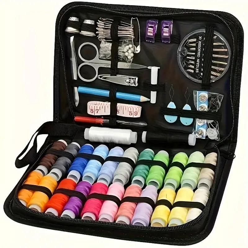 Sewing Kit Box Portable Needle Thread Organizer Compact Travel Sewing Kit For Home Repair Diy Craft Supplies