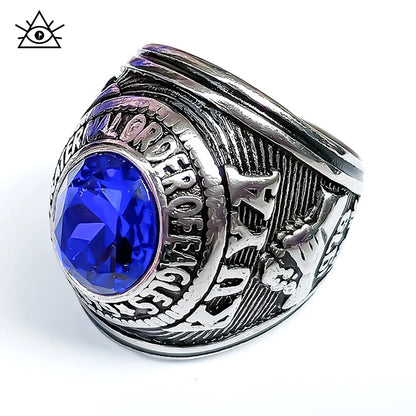 Philippine Stainless Steel Eagle Army Ring American Men Soldier Titanium Ring