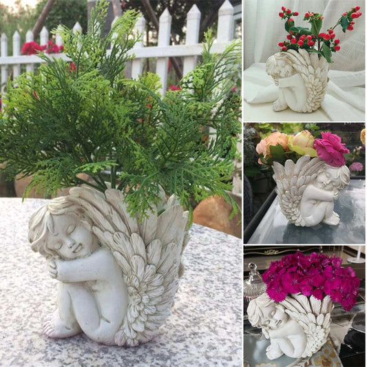Resin Sculptures Crafts Vintage Angel Resin Sculptures Crafts For Home Garden Yarns Decoration Statue Decoration MIAO-US