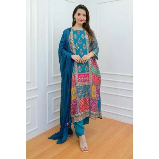 Salwar Kameez Sets Printed Kurti Indian Party Dress Work SALWAR KAMEEZ Pakistan Dress New