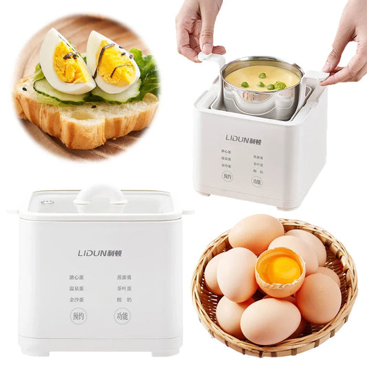 220V Home Appointment Breakfast Machine 300W Automatic Steamed Boil Breakfast Machine Automatic Egg Custard Steaming Cooker