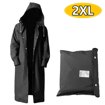 Raincoats for Adults Reusable, EVA Rain Ponchos Lightweight Rain Coat Waterproof Rain Gear for Men and Women
