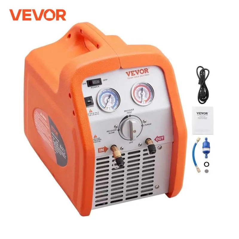 1Hp Refrigerant Recovery Machine Dual Cylinder Portable With  Pressure Protection For Refrigerant Car Air Conditioning