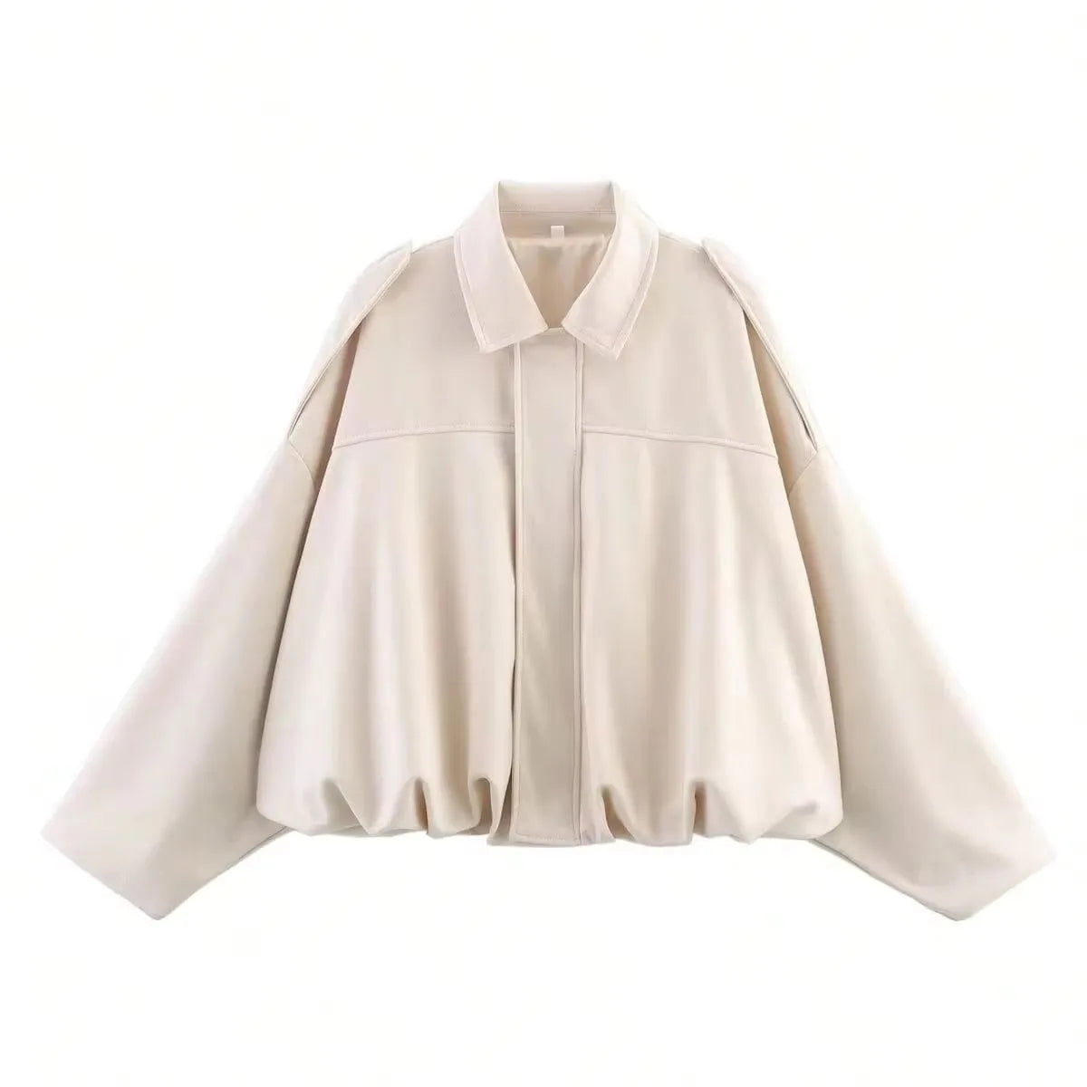 Women'S Brown Green Suede Jacket Loose Casual Bomber Coat Lapel Zipper Long Sleeve Jackets Vintage Lady Motorcycle Outwears