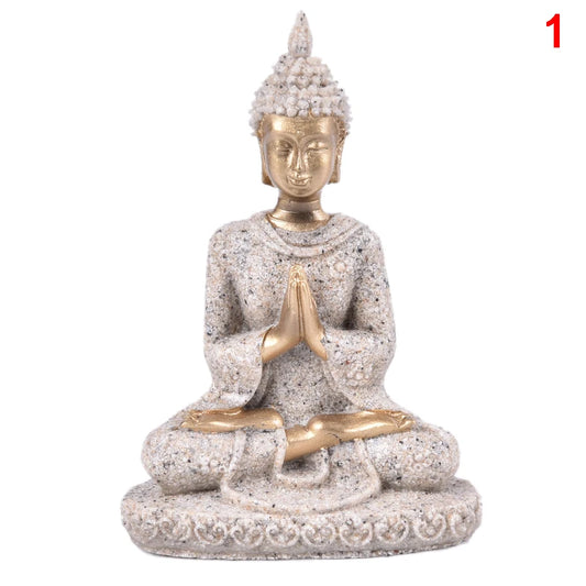 Buddha Statues Sandstone Thailand Buddha Sculpture Fengshui Figurine H