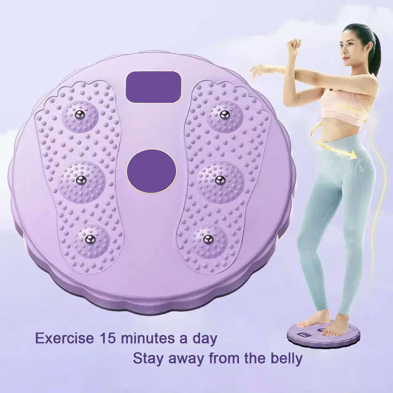 Waist Twisting Disc Magnetic Massage Body Trainer Abdomen Lose Weight Body Shaping Device Gym Sport Exercise Fitness Equipment