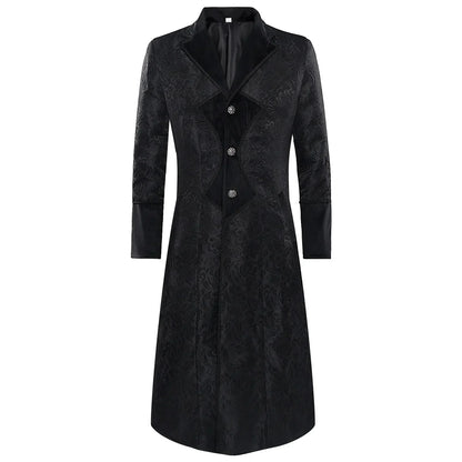 Men'S Wool Blend Trench Coat “ Long Sleeve Slim Fit Gentleman Coat With Detachable Hood, Black