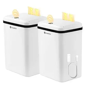 Bathroom Touchless Trash Can 4 Gallon Smart Automatic Motion Sensor Rubbish Can With Lid Electric Waterproof Narrow Small Garbag
