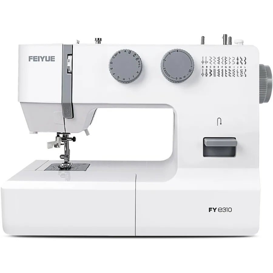 Fye310 Full Size Sewing Machine With Foot Pedal Heavy Duty And Portable Powerful Servo Motor 25 Built-In Stitches 6 Bobbins