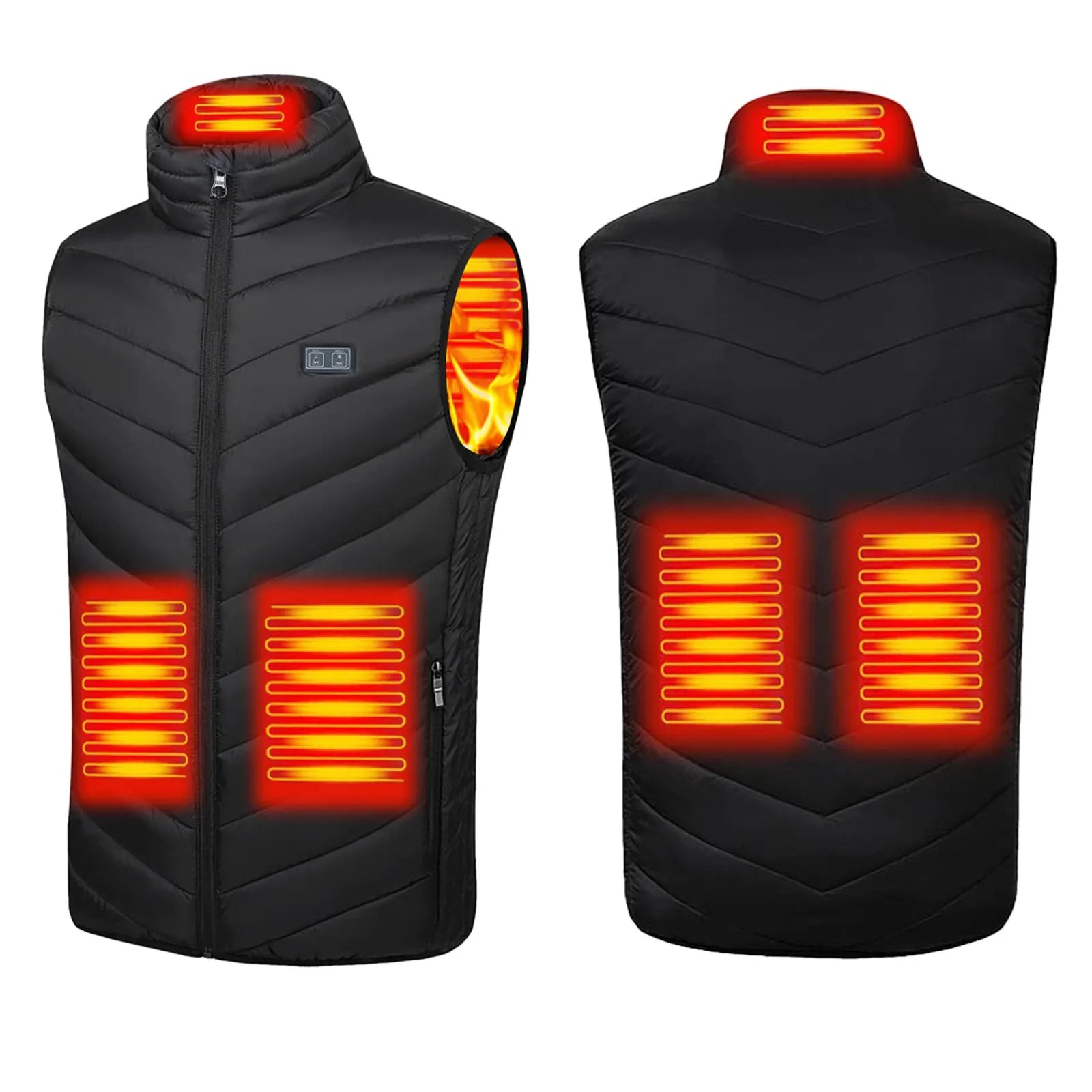 Men'S Usb Heated Vest Jacket “ 3-Gear Temperature Control, 5V Charging, Lightweight Workwear, Sizes M-4Xl