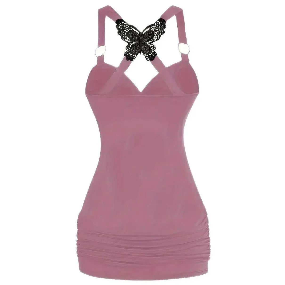 Plus Size Fashion Summer Dresses 2024 Drawstring Butterfly Lace Stitching Jacket Vest Tie-Dyed Wide-Leg Pants Two-Piece Suit