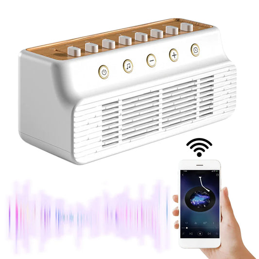 Smart Sleep Aid Speaker with 8 Nature Sounds Bluetooth Speaker Creative White Noise Sleep Machine Rechargeable MP3 Music Box