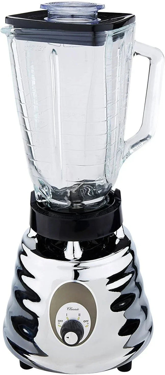 Retro Chrome 500 Watt Beehive blender 2 speed with 5 cup glass jar