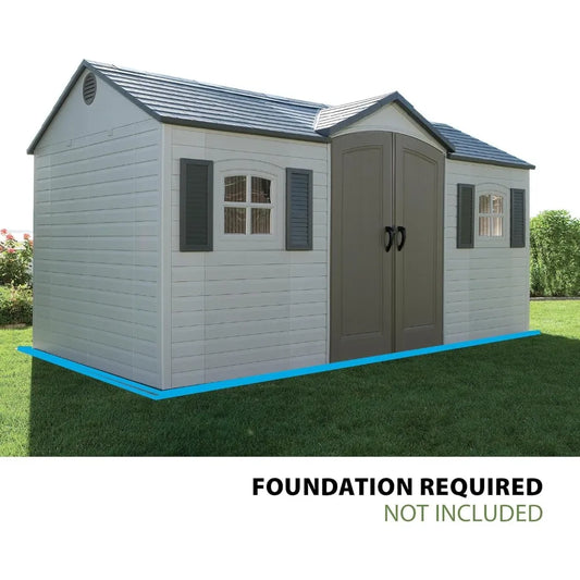 6446 Outdoor Storage Shed, 8 x 15 ft, Desert Sand
