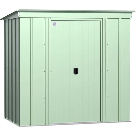Sheds 6' x 4' Outdoor Steel Storage Shed, Green