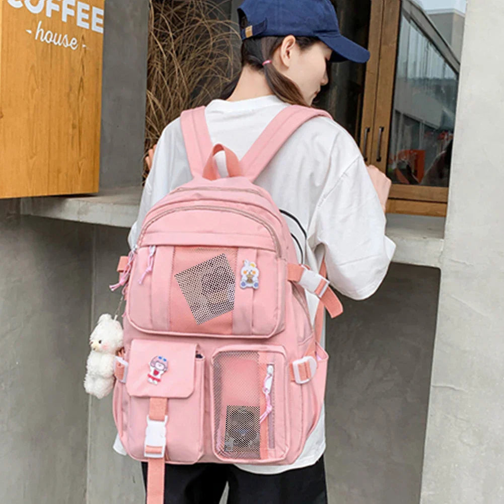 School Backpack Lightweight Rucksack Travel Daypack Casual Daypack with Handle Gorgeous Aesthetic Backpack Large Capacity for Gift
