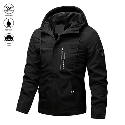 Men'S Mid-Length Fleece-Lined Thickened Casual Jacket - Winter Warm Cotton Coat