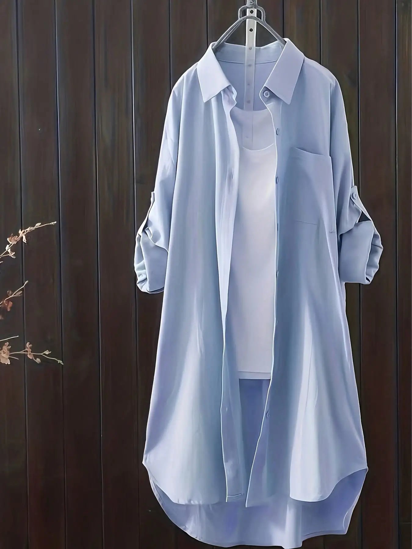 Casual Loose Oversized Shirt Linen Solid Long Shirts Korean Fashion Midi Blouses Women Clothing Plus Size Tops