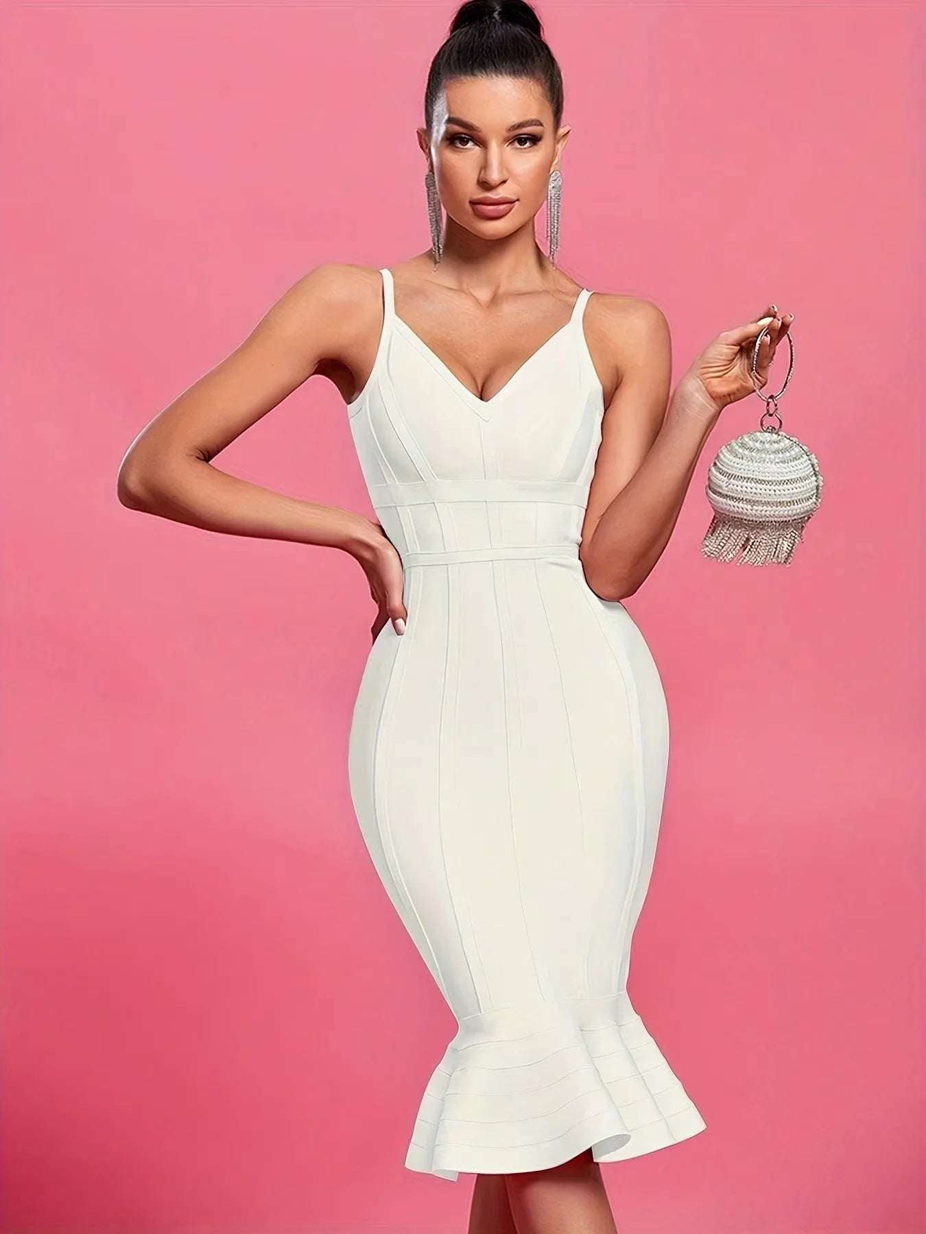 Bandage Dress Black Bodycon Dress Evening Party Elegant Gorgeous One Shoulder Birthday Club Outfit 2022 Summer New Arrival