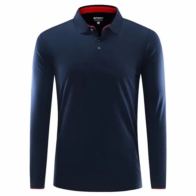 HQ Sports golf shirts Men's polo Shirt Women's long sleeve t shirt male breathable Women's Quick dry polo shirts
