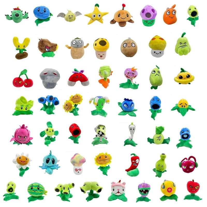 1Pcs 13-20Cm Plants Vs Zombies Plush Toys Doll Pvz Sunflower Chomper Melon Peashooter Plants Soft Stuffed Toys For Children Kids