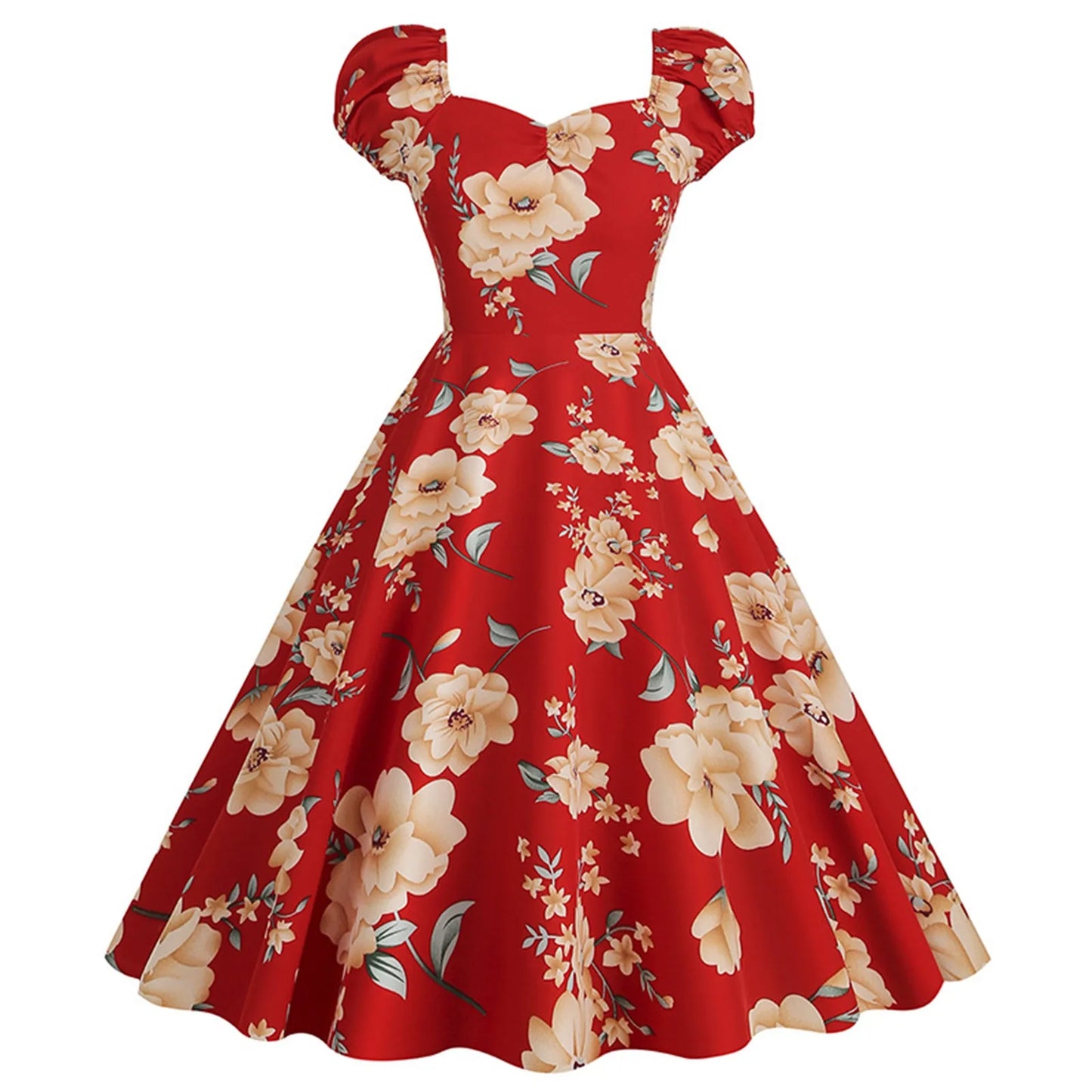 2024 Elegant Vintage Party Casual Women'S Dress Slash Neck Short Sleev