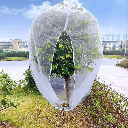 Large Fruit Tree Netting Bags with Zipper and Drawstring  Garden Birds Nettings for Cherry Apple Tree Blueberry Bushes
