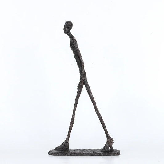 Bronze Giacometti Sculpture Walking Man Statue Replica Abstract Art