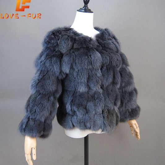 2025 New Style Real Fur Coat 100% Natural Fur Jacket Female Winter Warm Leather Fox Fur Coat High Quality Fur Vest