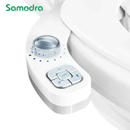Bidet Attachment For Toilet - Warm Water,  & Cold, Non-Electric Pressure Sprayer Nozzle Control For Posterior & Femin