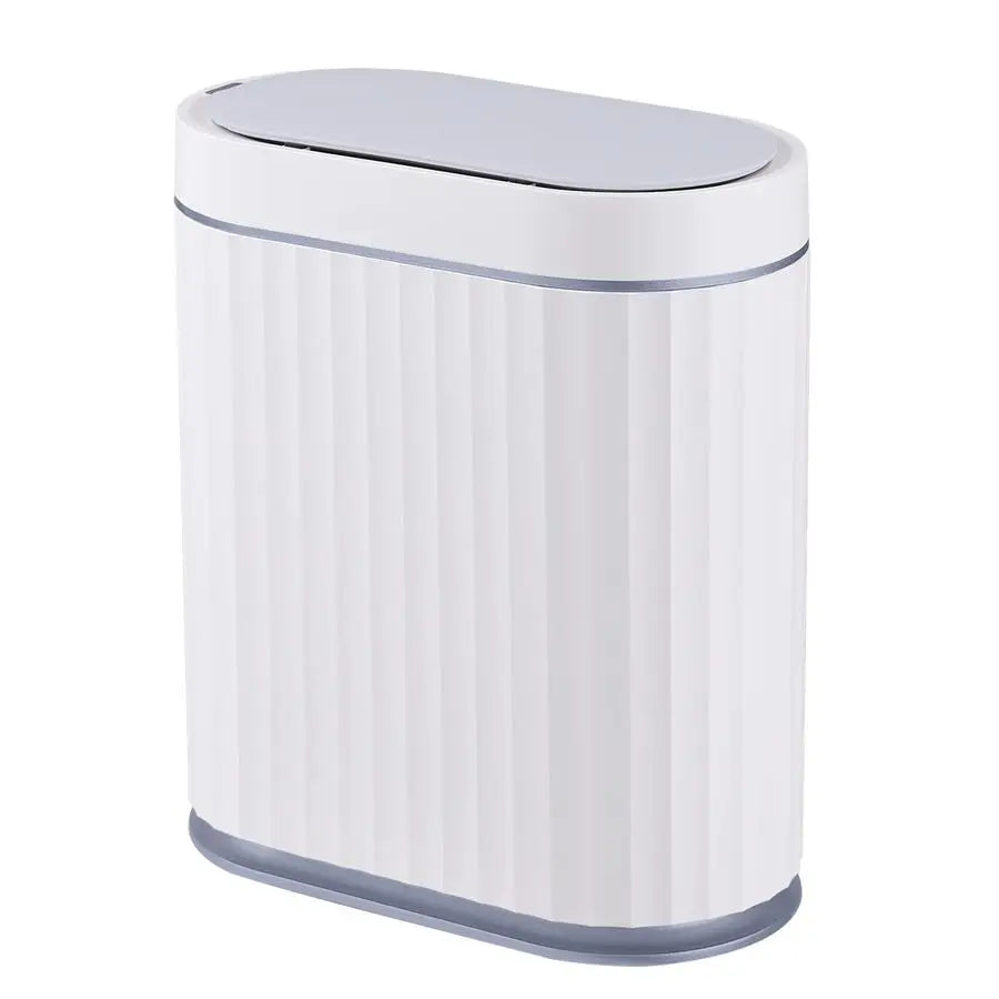 Bathroom Trash Can Motion Sensor, Automatic Garbage Can, Slim Plastic Smart Trash Bin With Lid, Commercial Intelligent Wastebask