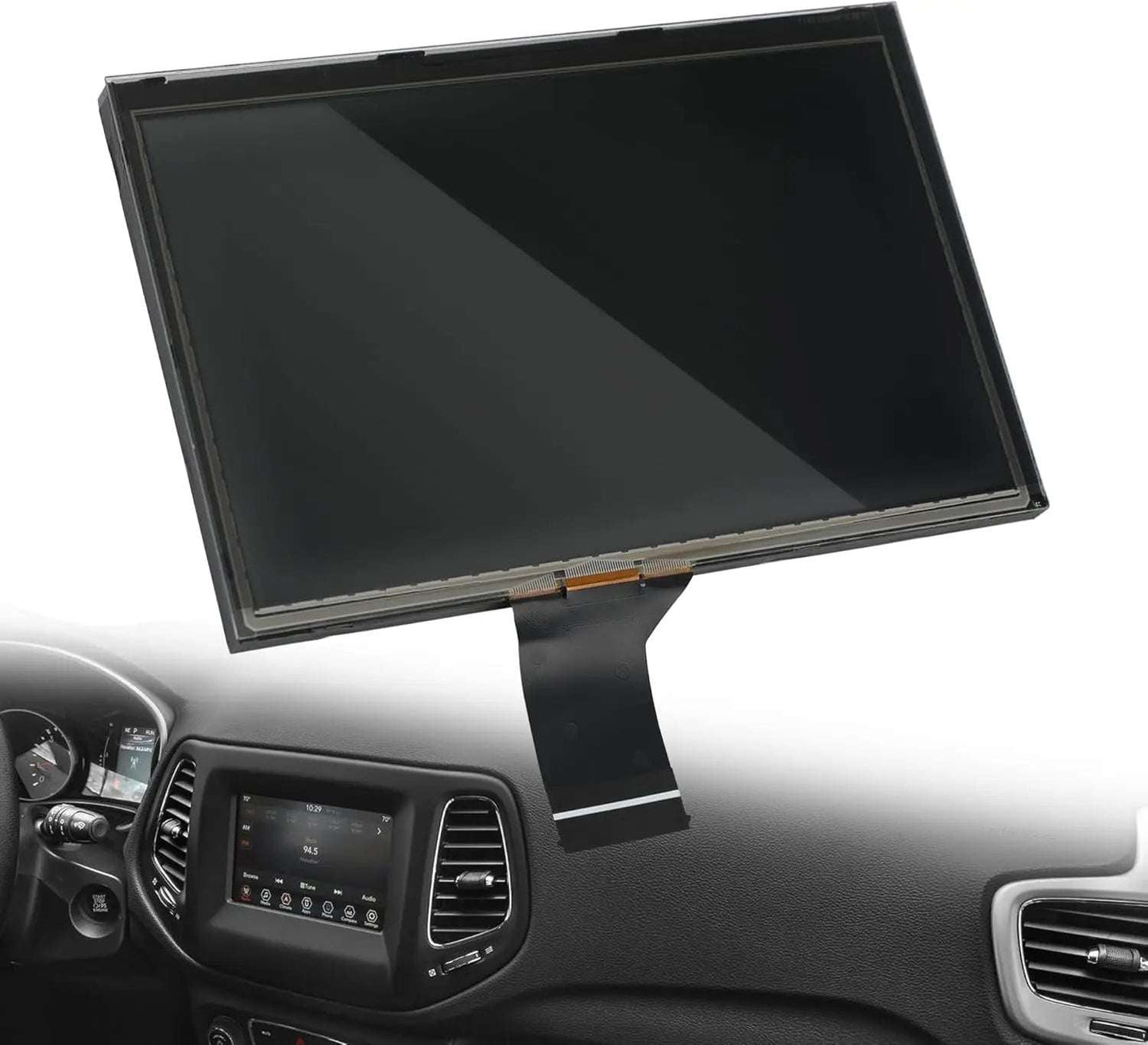 uconnect LCD Monitor Touch Screen Radio Display Compatible with 2017 2018 2019 2020 Jeep Compass Radio Navigation Replace