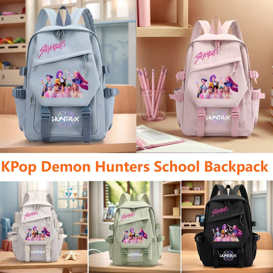 School Backpack for Students KPop Demon Hunters Daily Bagpack 2025 Hot Movie Print Backpacks for Girl Boy Book Bag Fashion Gifts